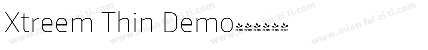 Xtreem Thin Demo字体转换